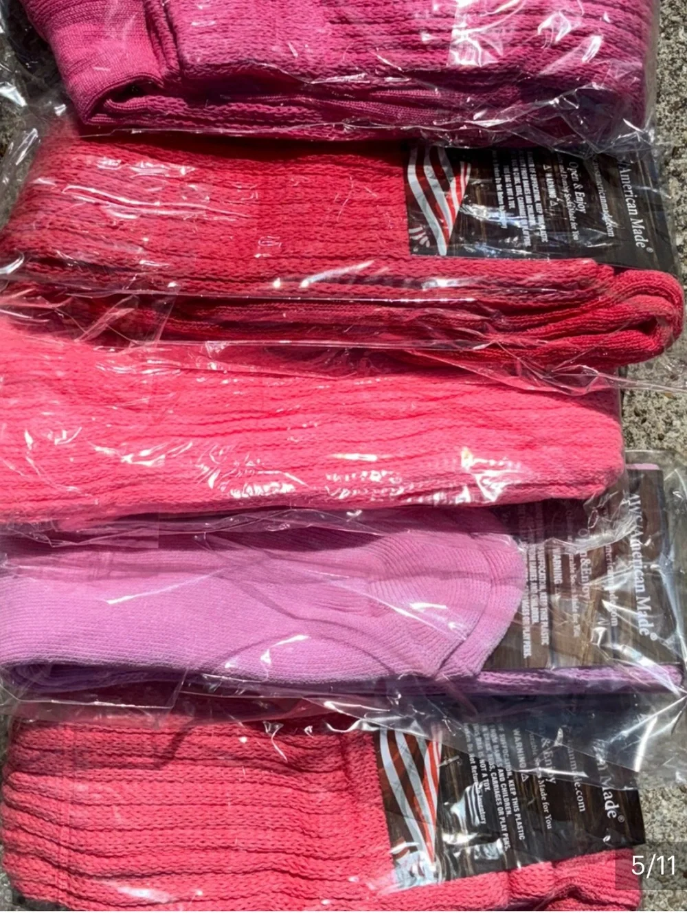 2 pairs Pink Cozy Slouch Socks for Women